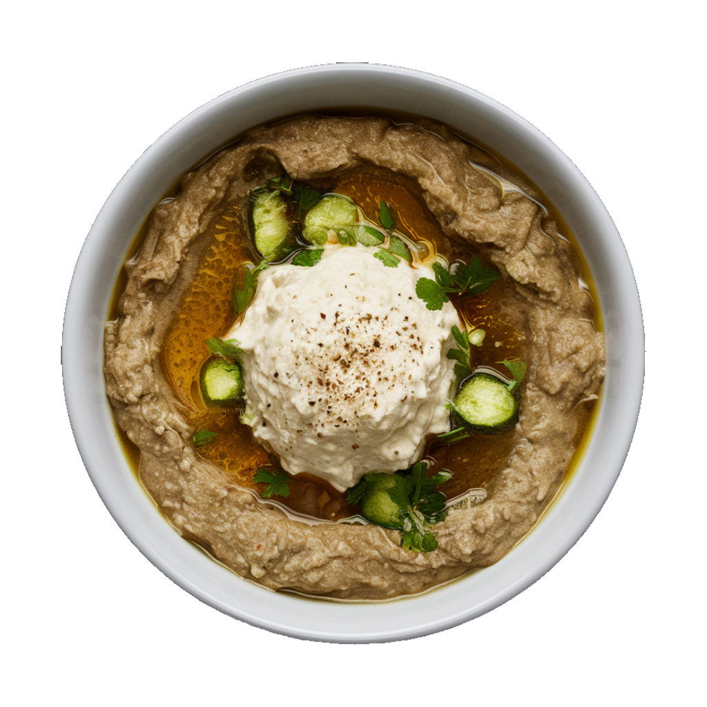 Baba Ganoush – smoky roasted eggplant dip from Village Foods Wholesale