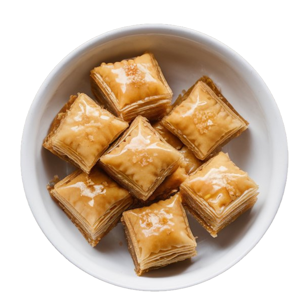 Baklava – layered pastry with nuts and syrup from Village Foods Wholesale
