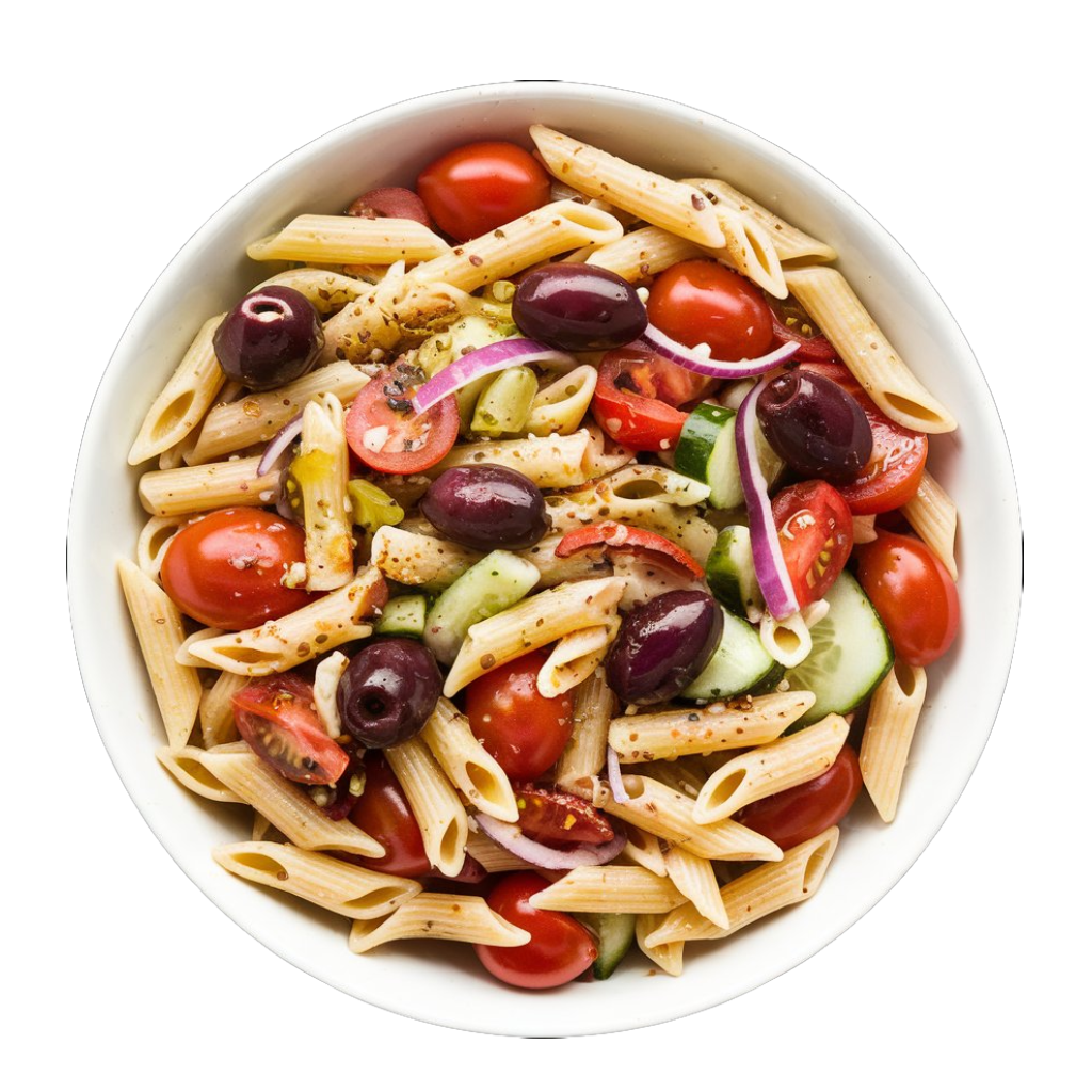 Greek Pasta Salad – pasta salad in the Greek style from Village Foods Wholesale
