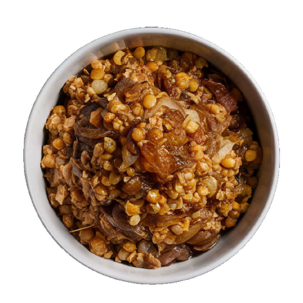 Mujadara – lentils, rice and caramelized onions from Village Foods Wholesale